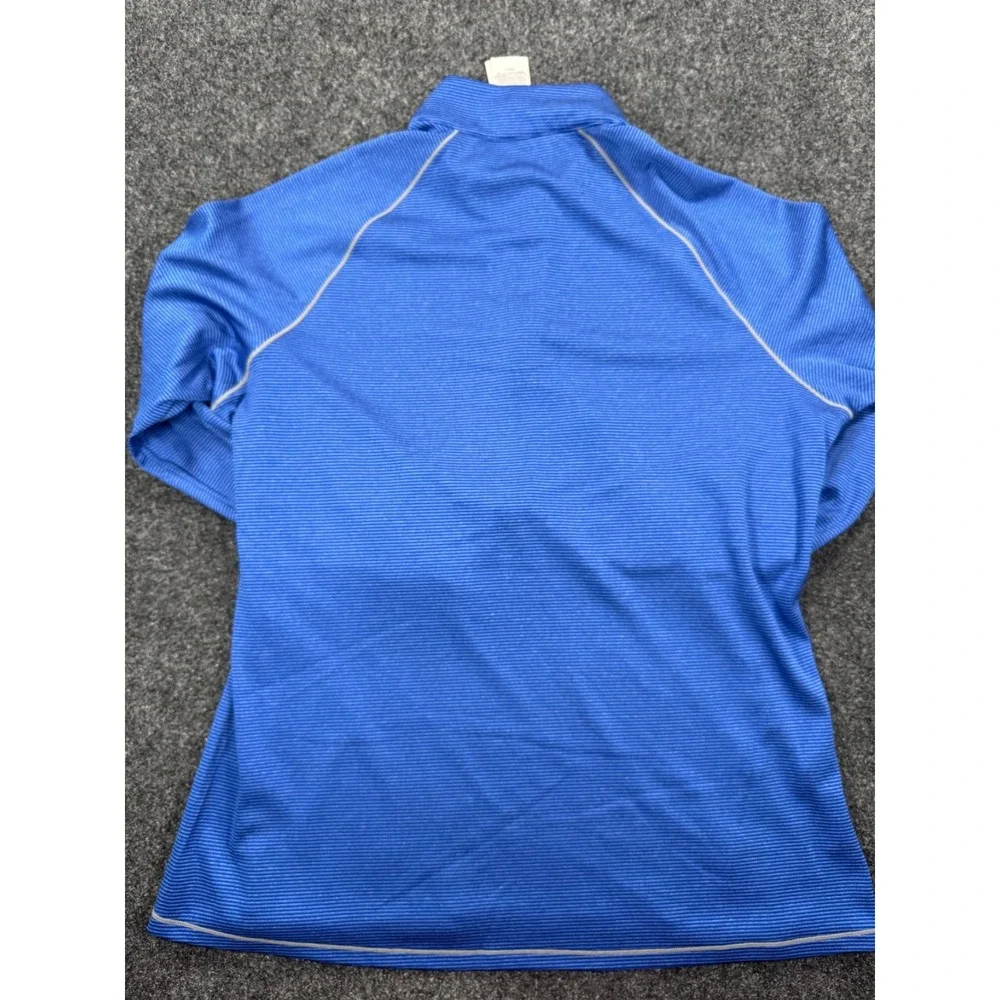 Under Armour Chicago Cubs Womens XL 1/4 Zip Pullover Blue MLB Fitted